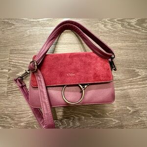 Chloe purple handbag crossbody